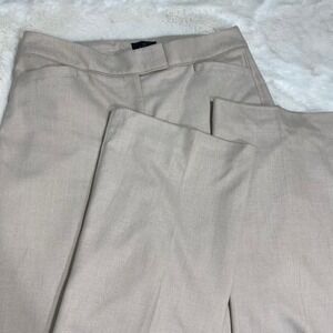 BHWM The‎ Slim Flare Trousers Womens Size 4 Khaki Beige Career Business Pants